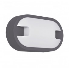 Φωτιστικό Επίτοιχο LED 12W 230V 840lm 3000K Θερμό Φως Polycarbonate Γκρι IP65 7776